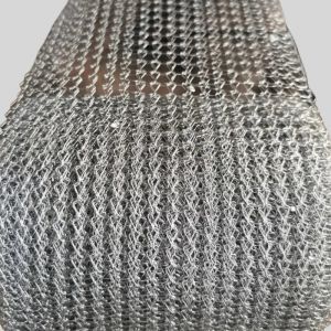 Multi Strand Knitted Stainless Steel Mesh 0.1mm - 0.3mm Knitted Metal Mesh