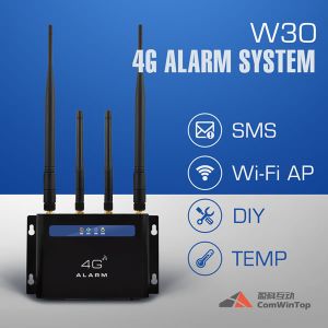 Wi - Fi Camera 4G Alarm System With Wireless Smart PIR Door Detector Siren