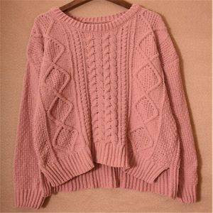China Ladies Casual Sweaters Solid Color Sweater Casual Style Cheap Price on sale