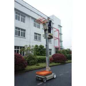 Premium Quality Durable Vertical Mast Self Propelled Aerial Man Lift Electric