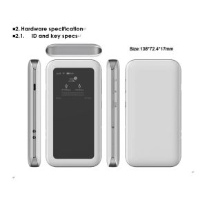 5G Mini Wifi Routers with Sim Card Slot and 4500mah Battery WPA2 Encryption Type