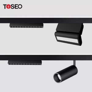 Cob Led Spot Magnetic Track Light Adjustable Recessed 48Volt For Office