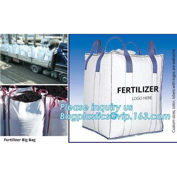 customizable PP u-panel baffle big bag /coated white woven PP jumbo bag