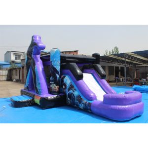 Custom Logo Printed Bounce House Commercial Inflatable Air Bouncer for 8-13