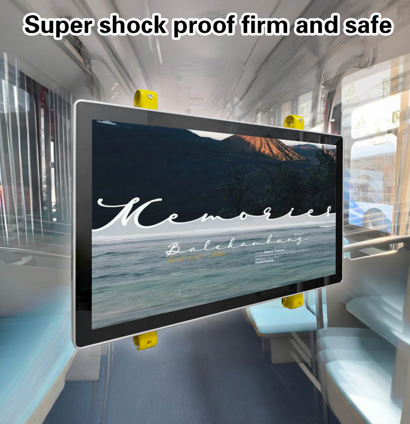 32 Inch 4G LTE 12V Vertical Vandal-Proof Bus Digital Signage for Public Transportation Vehicle