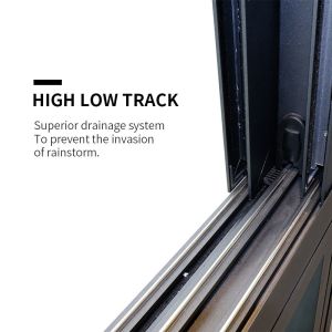 Aluminum Glass Sliding Window For Villa , Horizontal Aluminum Profile Sliding