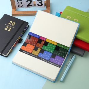 Custom A5 Printed Pu Hardcover Notebook With Elastic Band For Business