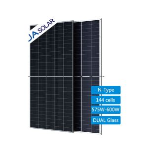 China JA Solar Panel Deep Blue 575W 580W 585W 590W 595W 600W Bifacial Double Glass PV Modules on sale