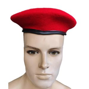 Regimental Red Beret Official Style Uniform Accessory For Head Circumference 57