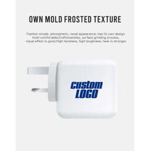 UK 140W USB-C GaN Wall Charger with UK Plug for Laptops