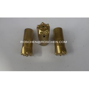 Button Size 43mm R32 Threaded Drill Bits For Zambia Copper Mining Drilling