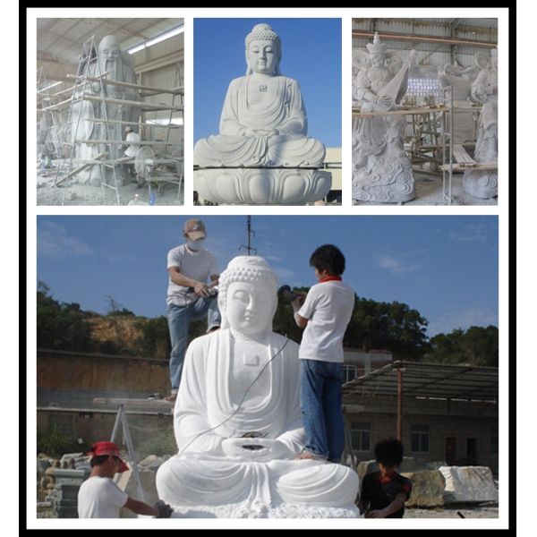 Marble Stone Sitting Buddha Statue