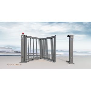 Aluminium Alloy Collapsible Bi Folding Gates With Anti-Climb Photo Cell