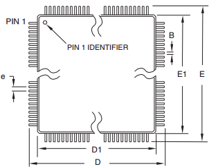 MEGA328P-AU Integrated Circuit Chip 8-bit Microcontroller with 4/8/16/32K Bytes In-System Programmable Flash