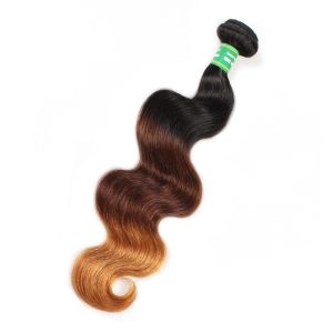 Factory Price Ombre 3 Color New Arrival 8"-30" Fashion Hot Sale Hair Weft