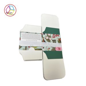 CMYK Full Color Printing Foldable Box White Card For Cosmetic Package