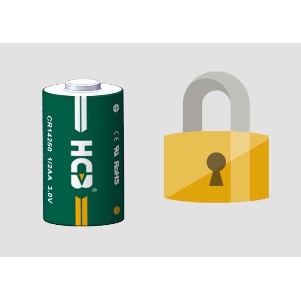 Non Rechargable Small Cylindrical Battery CR14250 3V Glass To Metal Seal All