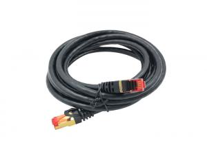Cheap SFTP CAT6A RJ45 50u Copper Lan Cable 0.565mm Cu Material 5m Network Jumpe 1000N for sale