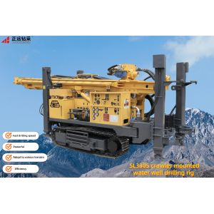 SL330S Crawler Water Well Drilling Rig 330m Depth Hydraulic System