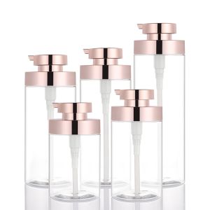 OEM transparent 800ml shower gel body cleanser custom pump shampoo lotion bottle