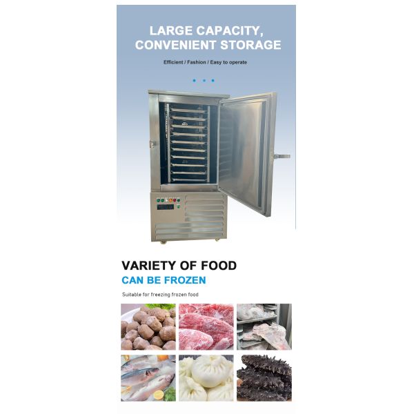 Commercial Large Capacity Air Blast Freezer 6 Trays High Stability And Safety