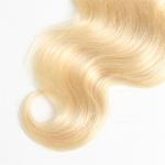 Blonde #613 Color Body Wave Lace Closure Baby Hair Brazilian Real Human Hair