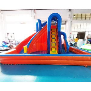 Bouncer Pool House Kids Inflatable Water Slide Quadruple Stitching