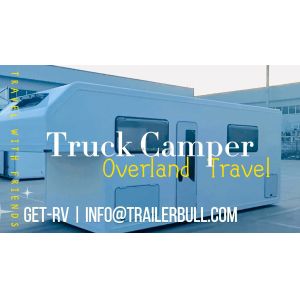 DIY Camper Trucks 20ft RV Trailer Alcove Truckbody with Gooseneck for Windows 5x