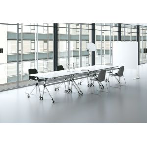 Adjustable Conference Table Chairs With Wheels ISO Certificated