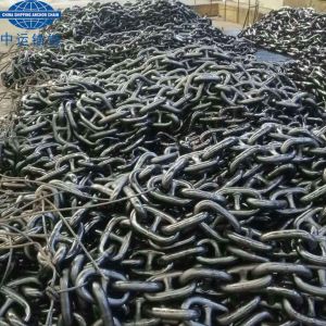 Grade U3 Black Painted Studlink Anchor Chain