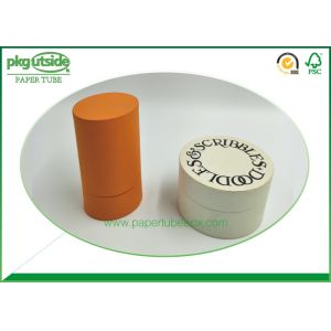 Round Cylinder Cardboard Tube Boxes Pantone Printing 100% Eco Kraft For