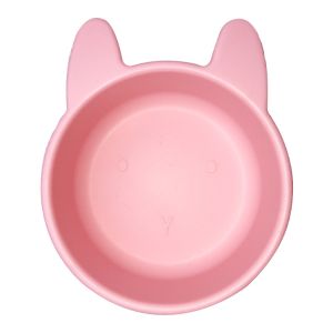 Kitten Shape Silicone Feeding Bowl Customized Feeding Infant Suction Bowls