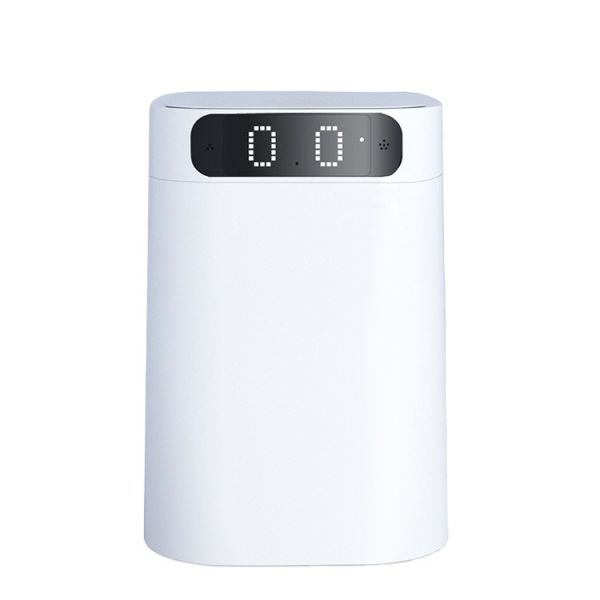 17.5L Self Changing Smart Trash Bin White Color Touchless Sensor Smart Trash Can