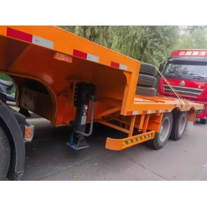 CIMC 40/ 45ft 2 Axle Steel Welded Longitudinal Beam Entensible Flatbed Trailer