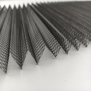 Custom 16mm Pleated Height Anti Mosquito Pleated Fly Screen For Sliding And
