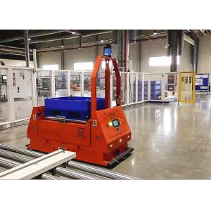 Cheap Roller Platform Automated Guided Vehicle Robot , Laser AGV 24 Hours Working Time for sale