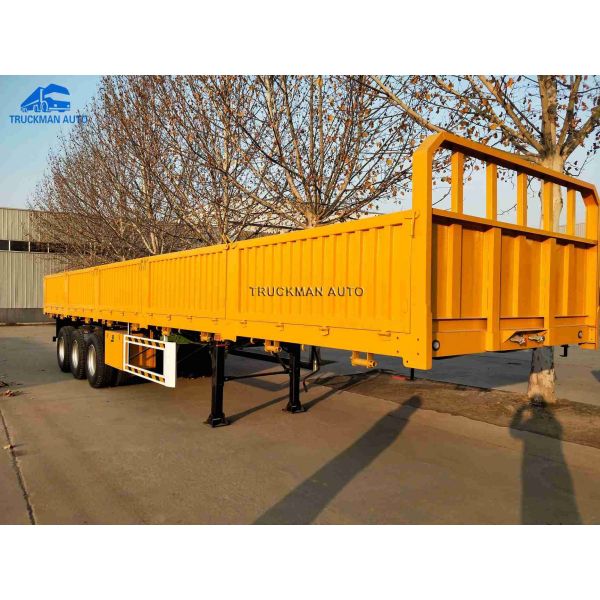 Quality 800mm 60T Side Wall Cargo Trailer For Grain Transport wholesale