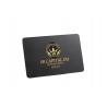 Credit Card Size Steel Brass Metal Black Card Laser Engrave Logo Screen Print for sale