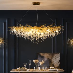 Modern Crystal LED Chandelier Lighting for Dining Room Decoration Luxury loft