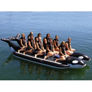 High Quality Large Inflatable Whale Boat For Many Persons , Inflatable Water