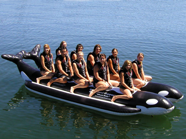 High Quality Large Inflatable Whale Boat For Many Persons , Inflatable Water