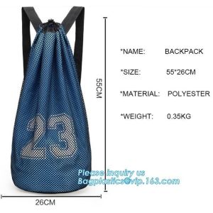promotional daily recycled customized wholesale mesh drawstring backpack