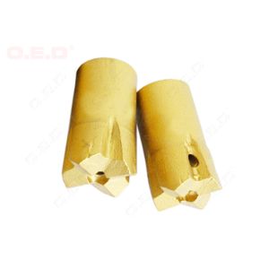 Fine Polished Tapered Equipment Cross Bit , Tungsten Carbide Rock Bits