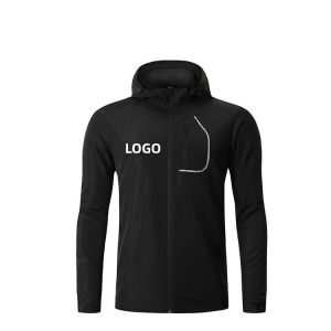 Cheap Lightweight Street Formal Style All Season Men Windbreaker Jacket Quick Dry Water resistant Hooded Jacket for sale