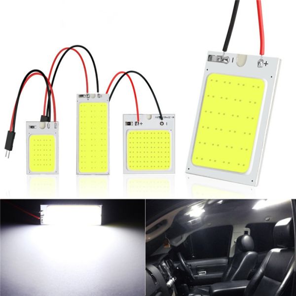FS08 Panel Led Dome Reading Light Map Lamp COB 18 24 36 48SMD Car Interior