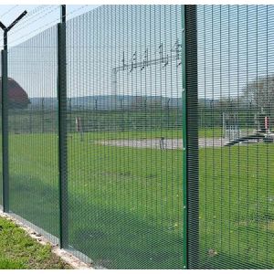 Anti Climb Galvanized Steel Wire Prison Mesh 358 Security Fence