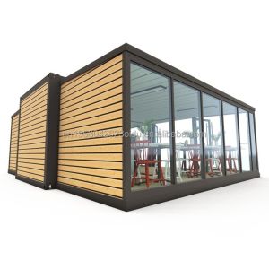 Fast Food Shop or Modern Office Expandable 20ft Container House with Customized
