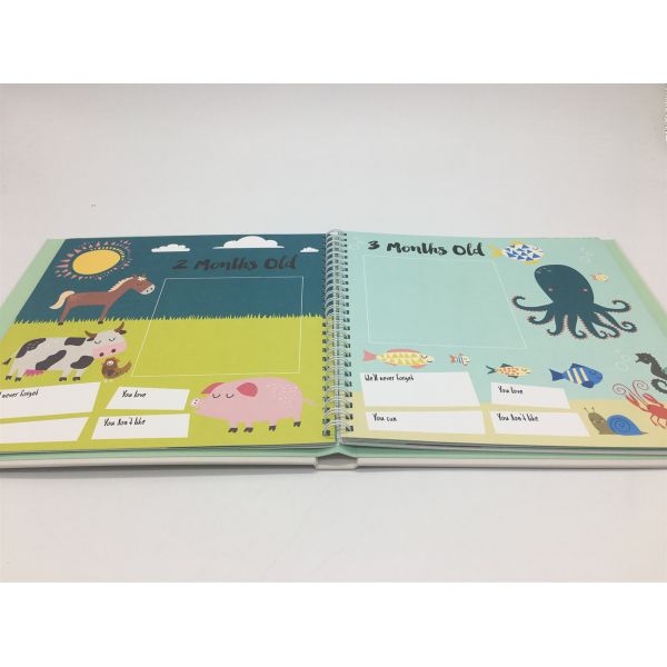 Baby'S First Year Record Scrapbook Photo Album For Baby Memory Collection