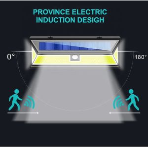 COB Motion Sensor Solar Rechargeable Light / LED Solar Garden Light