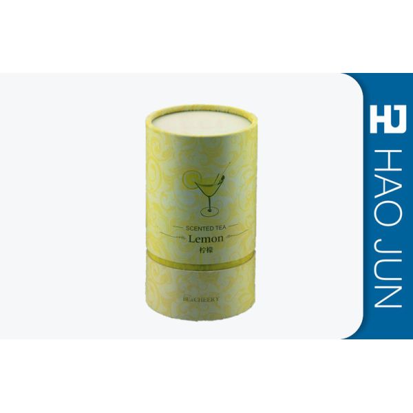 Quality High End Printed Cardboard Cylinder Tubes For Food , Green Color wholesale